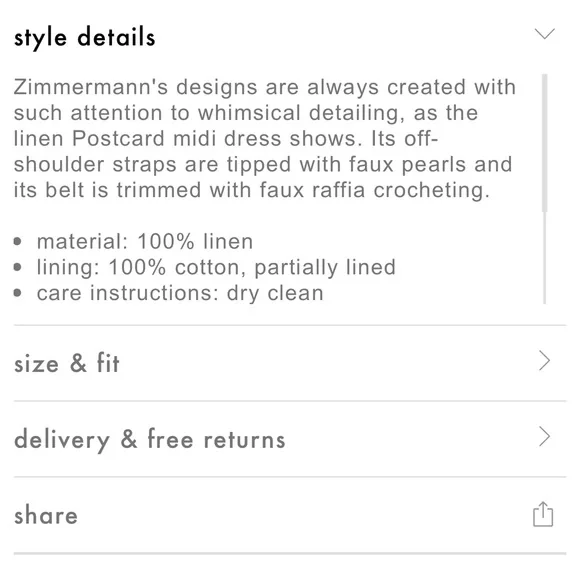 Zimmerman Postcard Printed Linen Midi Dress - Picture 6 of 10